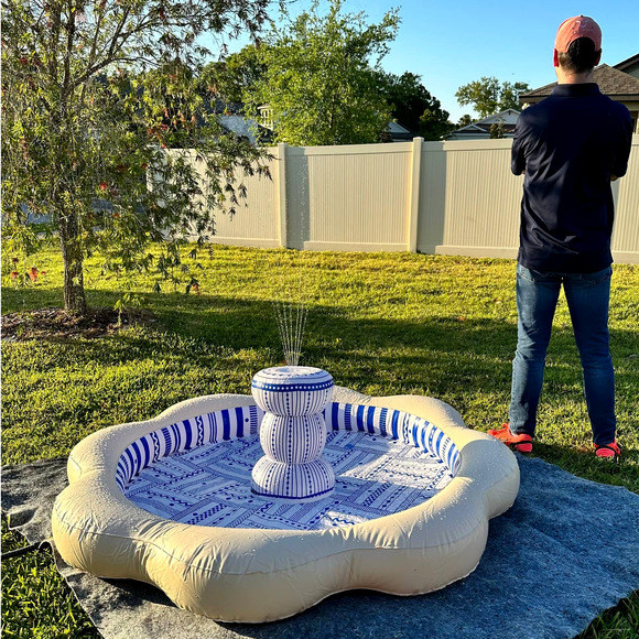 MINNIDIP INFLATABLE FOUNTAIN SPRINKLER POOL LIMITED EDITION RESORT COLLECTION - Picture 8 of 13